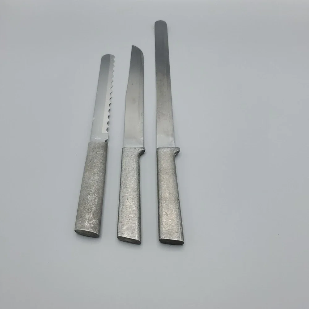 Rada Cutlery‎ Knife Set of 3, 1 Serrated 2 Straight Slicer Meat & Bread Knives